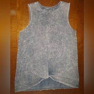 Wonder Nation Gray Knotted Sleeveless Shirt.  Size XL (14/16)
